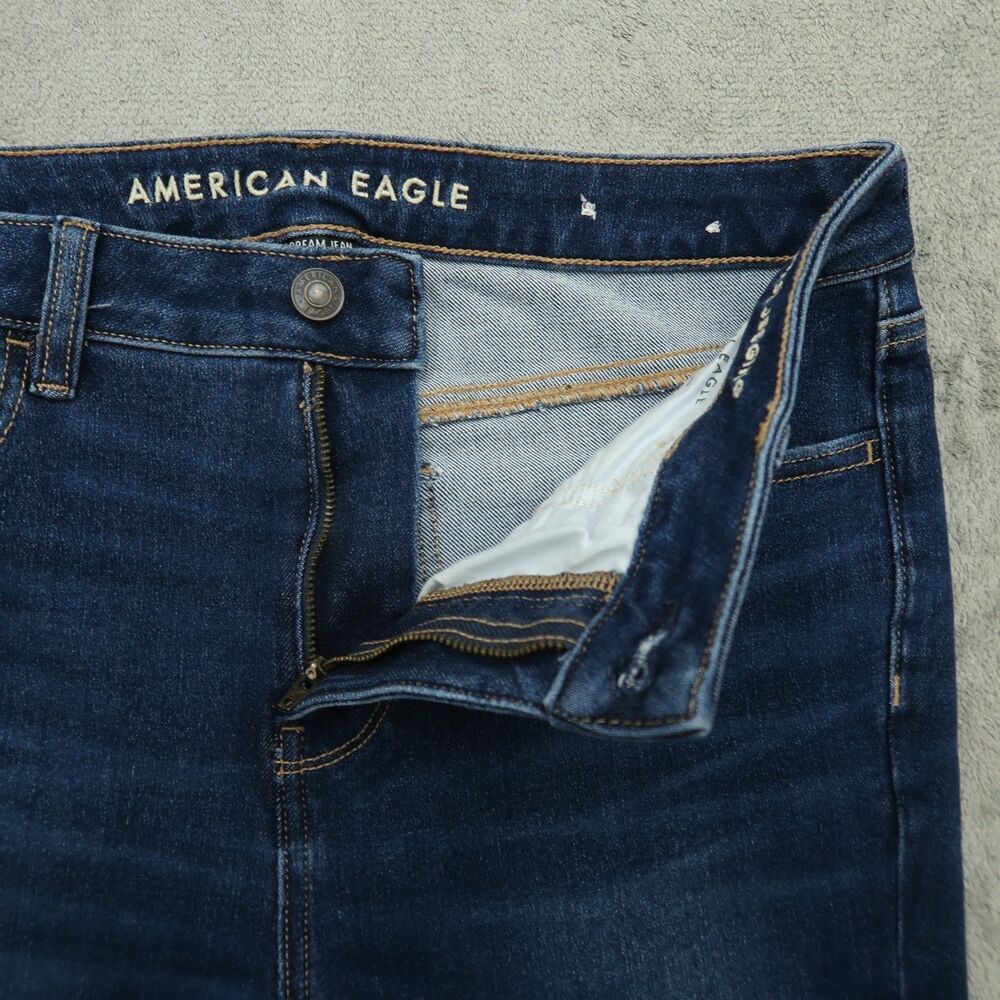 American Eagle Jeans Women's 10R High-Rise Jegging Denim 29" Inseam Distressed - Picture 2 of 16